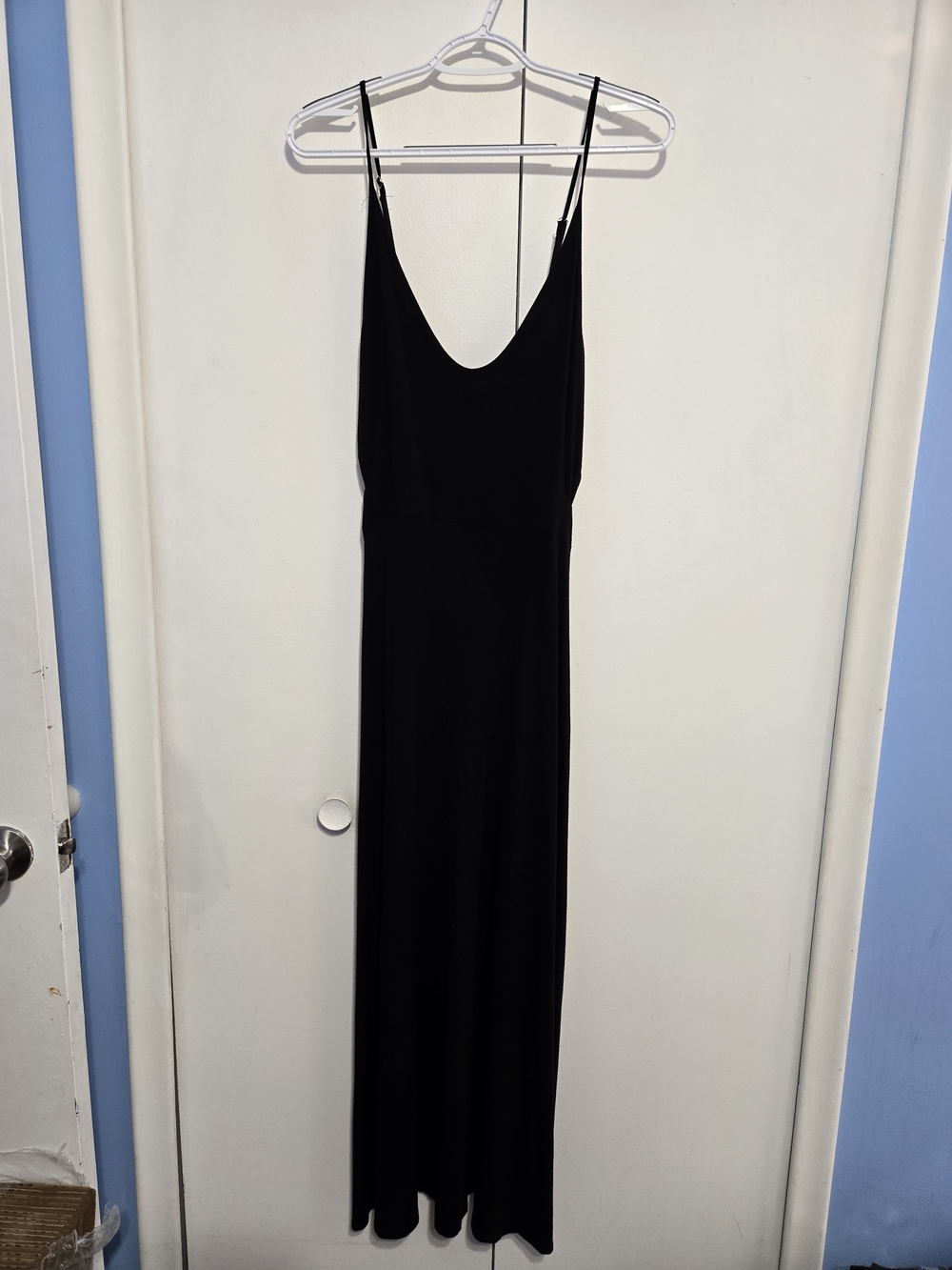 Rolla Coster Los‎ Angeles Black Maxi Dress Size Large Adjustable Straps